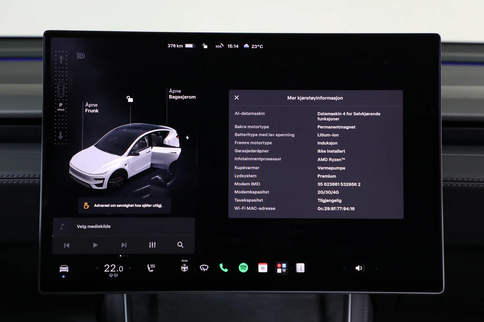 Tesla Model Y PERFORMANCE JUNIPER 2026 – bilde 21 av 34