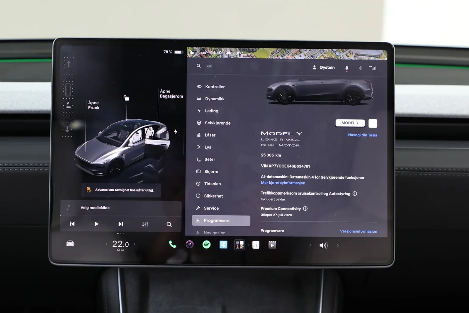 Tesla Model Y LONG RANGE AWD 2025 – bilde 18 av 32