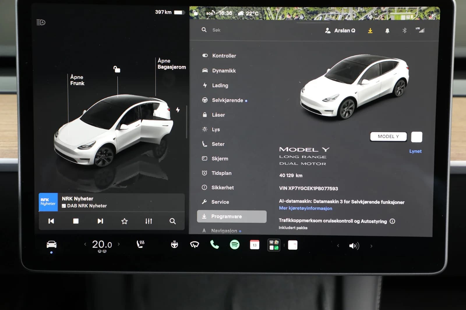 Tesla Model Y LONG RANGE 2023 – bilde 19 av 27