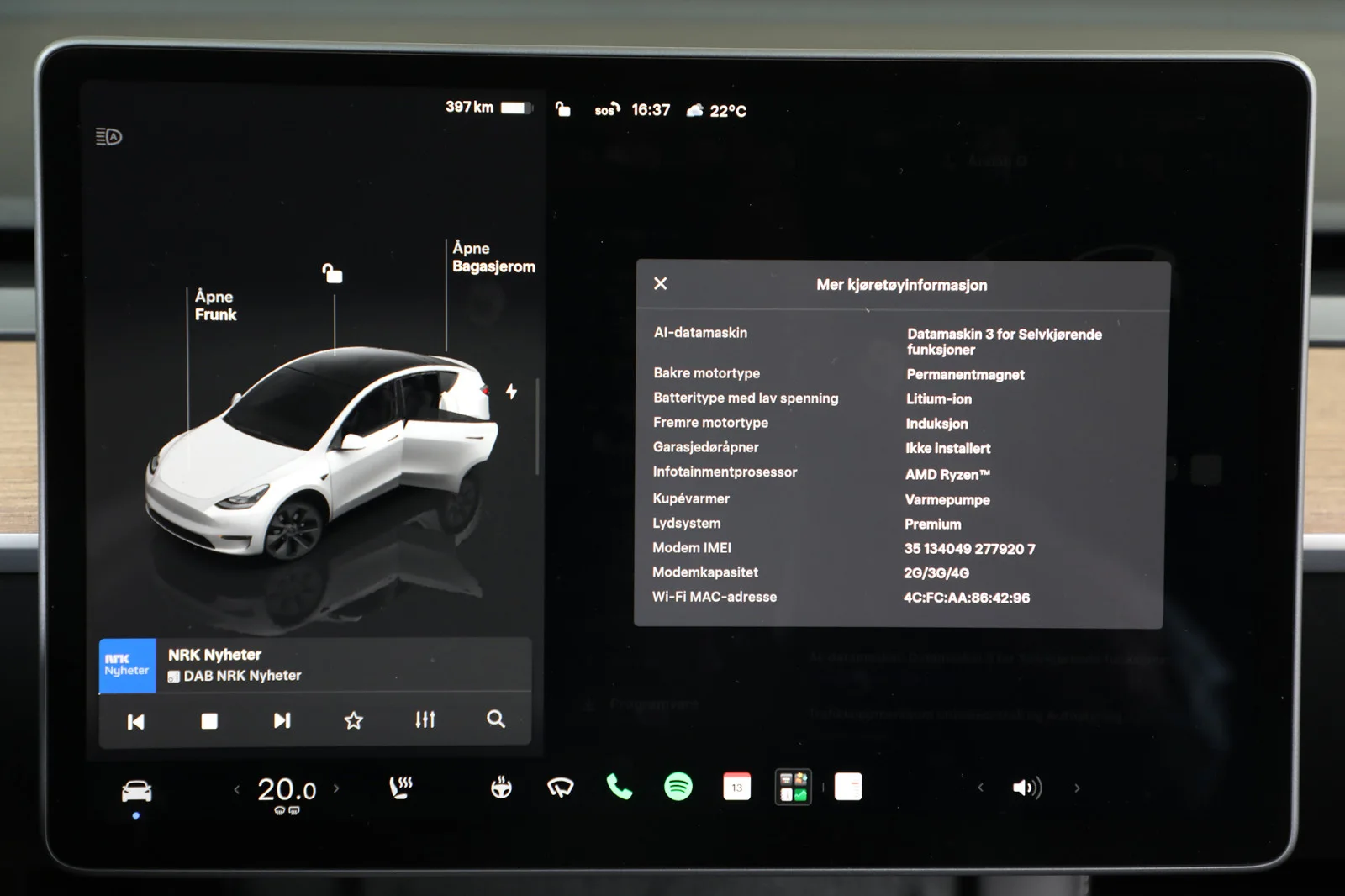 Tesla Model Y LONG RANGE 2023 – bilde 21 av 27