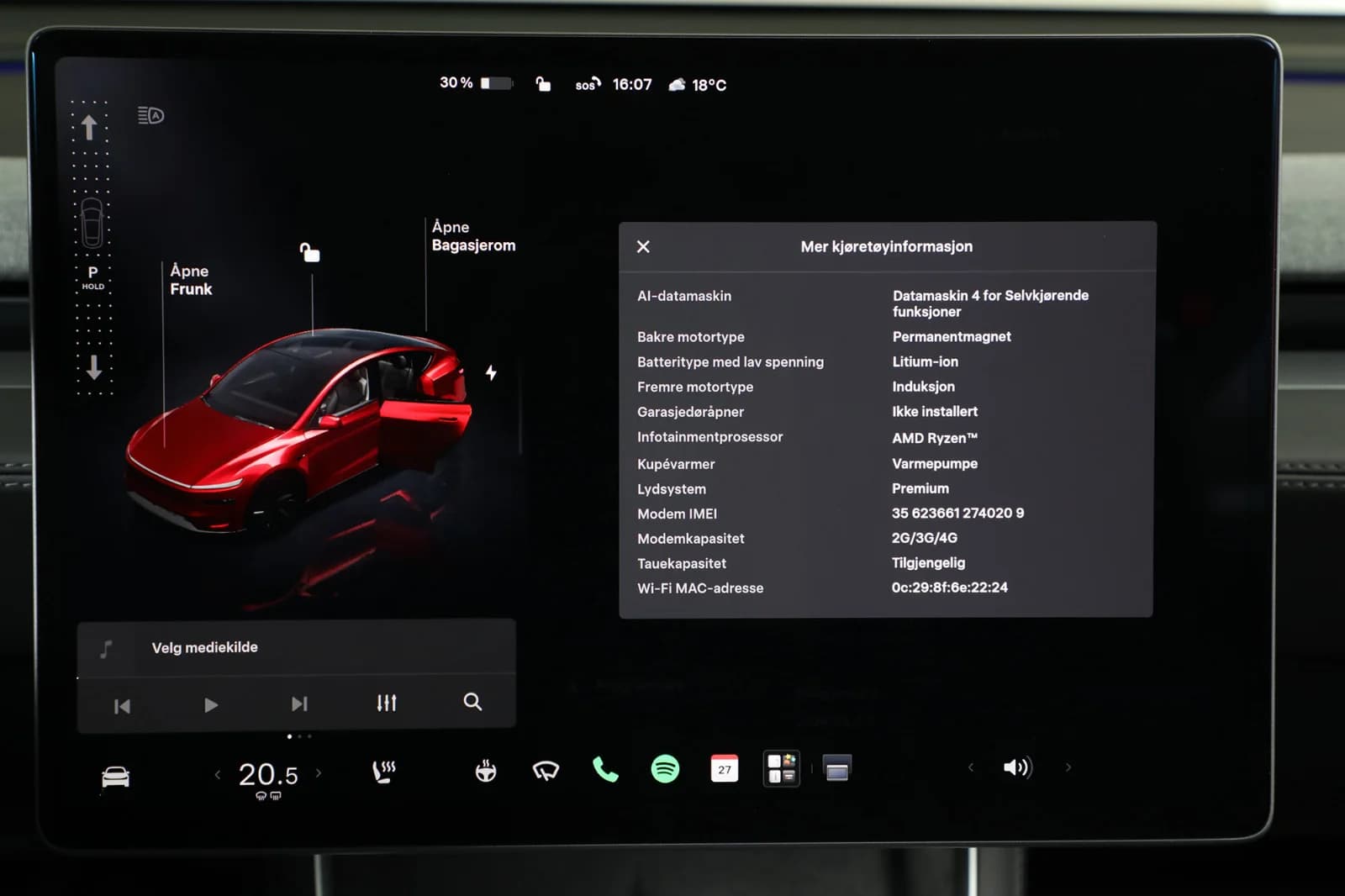 Tesla Model Y LONG RANGE AWD 2025 – bilde 20 av 32