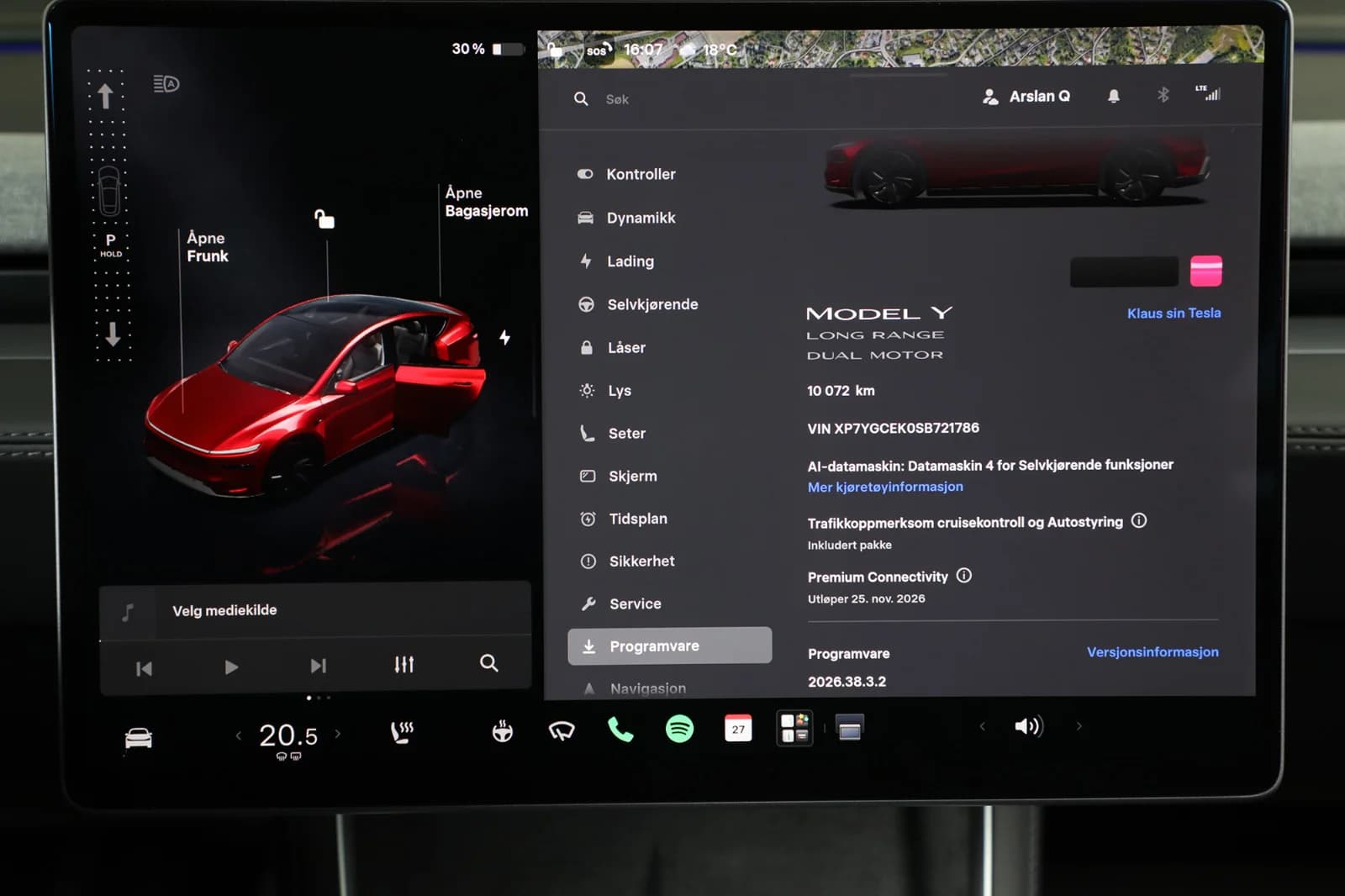 Tesla Model Y LONG RANGE AWD 2025 – bilde 19 av 32
